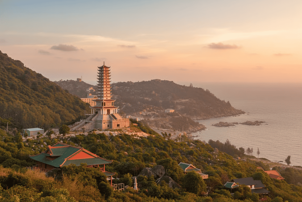 Tầm nhìn ngoạn mục từ khu vực tượng Phật Thích Ca Mâu Ni